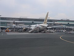 Gulf Air plane NAIA Terminal 3