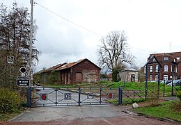 Remains of Gare d'Halluin - view from Pl. Pierre Semard