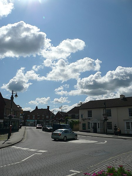 File:Haslemere Road and Portsmouth Road mini-roundabout in Liphook, Hampshire, England 5.jpg