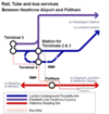 Rail and Tube lines go to different terminals at Heathrow