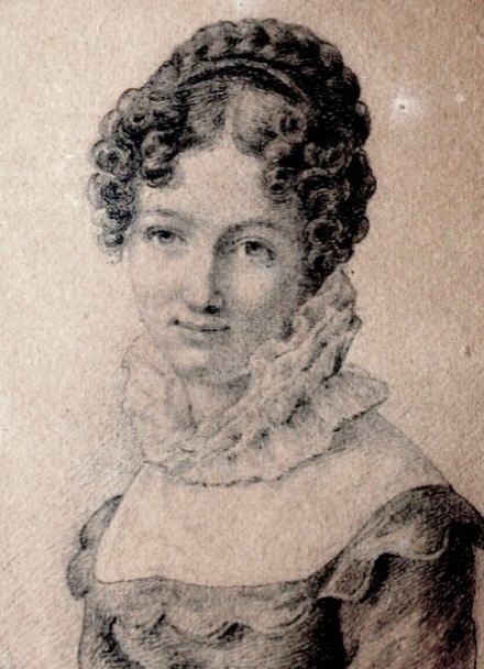 Henriette Seyler, drawn by her sister Molly in 1822, aged 17
