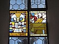 Гербът на Филип фон Папенхайм на прозорец на църквата в Хербисхофен