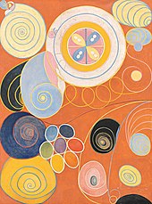 Hilma af Klint, The Ten Largest nr 3, Youth, Group 4, 1907 Hilma af Klint - 1907 - De tio storsta - nr 3 Ynglingaaldern Ur Grupp 4.jpg