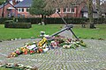 Holmens Kirkegård, Østerbro, København, Danmark - Blomsterplads på urnefællesgraven.
