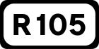 Straßenschild R105}}