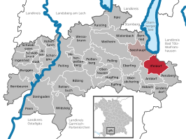 Kaart van Iffeldorf