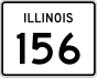 Marqueur de la route 156 de l'Illinois