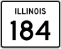 Illinois Rute 184 penanda