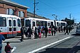 Inbound train at San Jose and Geneva, May 2011.jpg