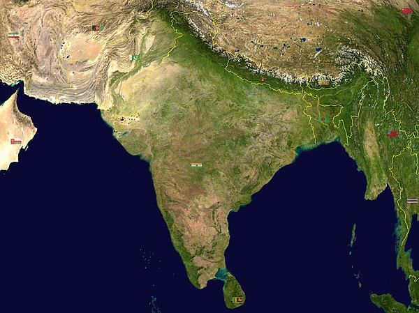 The Indian subcontinent