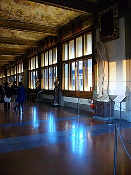 Interior de la Galleria degli Uffizi de Florència