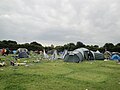 The mess at the campsite on the Monday after the Isle of Wight Festival 2010, a music festival which occurs annually in Seaclose Park, Newport, Isle of Wight.