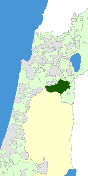 Israel Map - Gilboa Regional Council Zoomin.svg