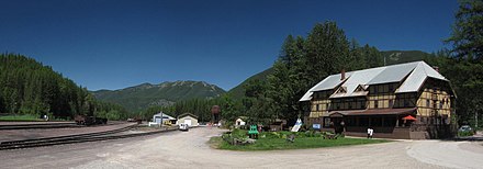 Izaak Walton Inn and Amtrak flag stop