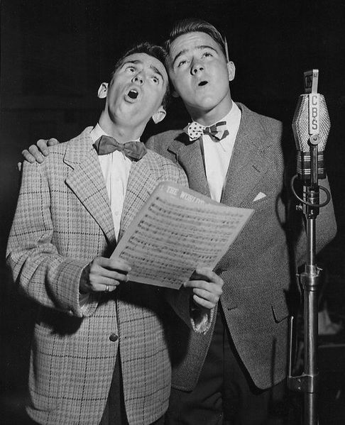 Dickie Jones (right, as an adult) voices Pinocchio in the film.