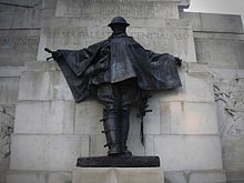 One of the figures on the Royal Artillery Memorial in London, by Charles Sargeant Jagger Jagger artillery memorial1.jpg
