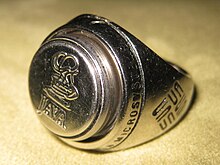 Ring with embedded Java-programmable microprocessor, available at JavaOne 1998 Java Ring.jpg