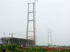 Jiujiang Yangtze River Expressway Bridge View.jpg