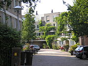 Joke Smitplein op het voormalige terrein waar de Ambachtschool ooit heeft gestaan.