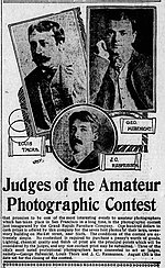Miniatuur voor Bestand:Judges of the Amateur Photographic Contest in The San Francisco Examiner on July 2, 1904.jpg