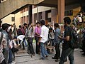 A scene from the "Junkyard Wars" competition at Avishkar 2012.