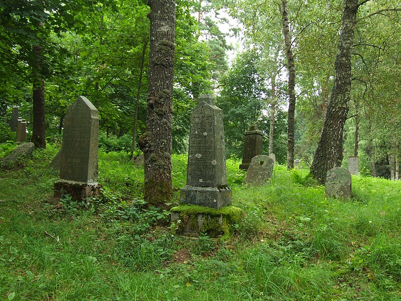 File:Karaite cemetery in Trakai (Troki).JPG