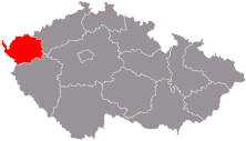 Letak Region Karlovy Vary di Ceko