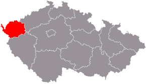 Poziția regiunii Karlovy Vary