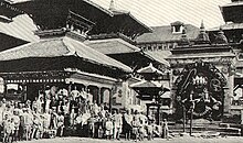 Durbar Square in 1920 Kathmandu Market 1920.jpg