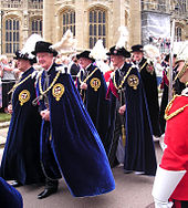 Knights Companion processing to St George's Chapel for the Garter Service Knights Companion of the Garter.JPG