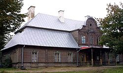 Baroque mansion, built of larch in the 18th century