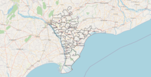 Satellite view of Krishna District  Mandals