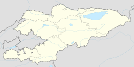 Џалал Абад на мапи Киргистана