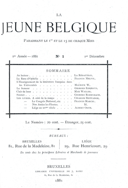 File:La Jeune Belgique Sommaire issue 01.png