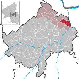 Läget för Langenlonsheim i Landkreis Bad Kreuznach