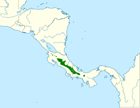 Distribución geográfica del trepatroncos coronipunteado sureño.