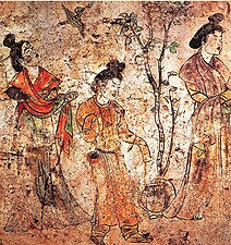 Skupina dvornih dam, Li Šjangova grobnica[18]