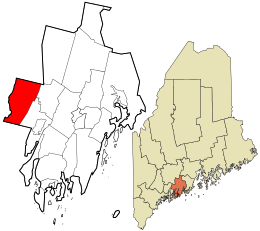 Lincoln County Maine incorporated and unincorporated areas Dresden highlighted.svg