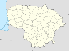 Субачюс. Карта розташування: Литва