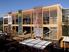 Restaurant éphémère au Parc olympique de Londres, Royaume-Uni