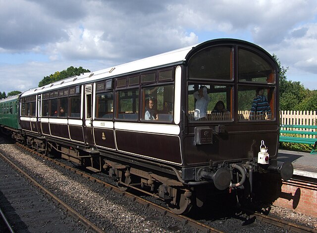 LNWR observation car No 1503 at Kingscote, Bluebell Railway