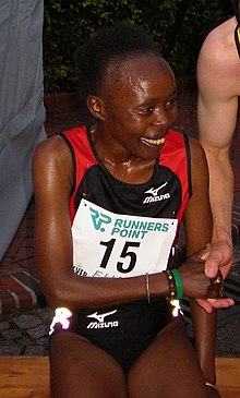 Loroupe in 2007 at a meet in Schortens, Germany. Loroupe, Tegla.JPG