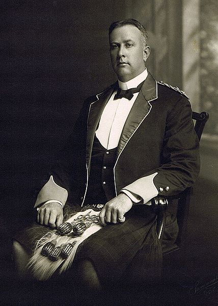 Lieutenant-Colonel Arthur Currie in Highland dress of the 50th Regiment