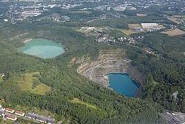 Aerial photo of Wieden (above the Vossbeck mine)