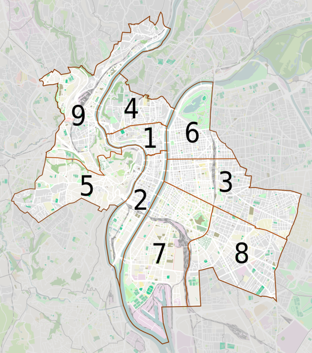 Carte de situation du 6e arrondissement