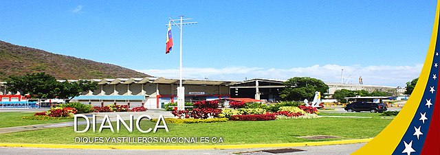 Entrada al edificio administrativo de DIQUES Y ASTILLEROS NACIONALES C.A.