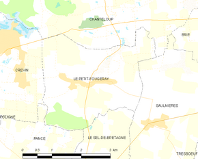 Poziția localității Le Petit-Fougeray
