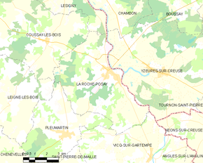 Poziția localității La Roche-Posay