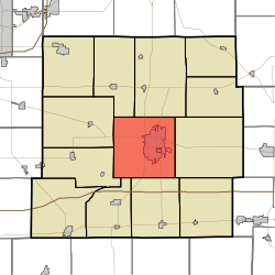 Map highlighting Henry Township, Henry County, Indiana.svg
