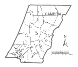 Vị trí trong Quận Cambria, Pennsylvania